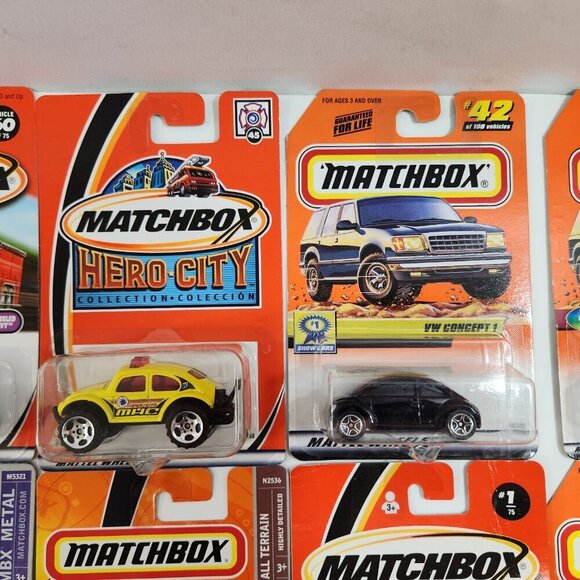 Matchbox Volkswagen Diecast Car Lot of 17 New Beetle Concept 1 Convertible 4x4 - Picture 8 of 16